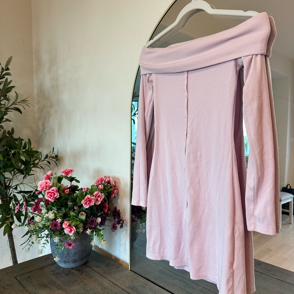 Wild Fable Light Pink Ribbed Top